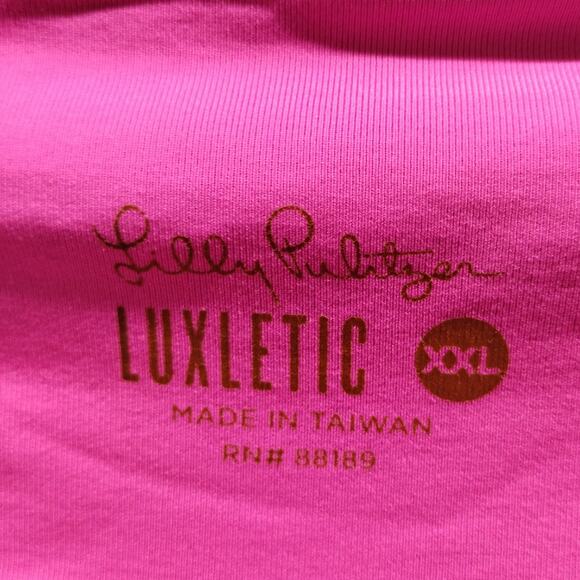 Lilly Pulitzer Size XXL UPF 50+ Weekender High-Rise Crop Legging Macaw Blue - Picture 5 of 7